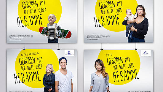Darstellung der Verschiedenen Plakatmotive der Kampagne.