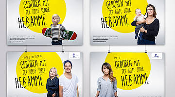 Darstellung der Verschiedenen Plakatmotive der Kampagne.