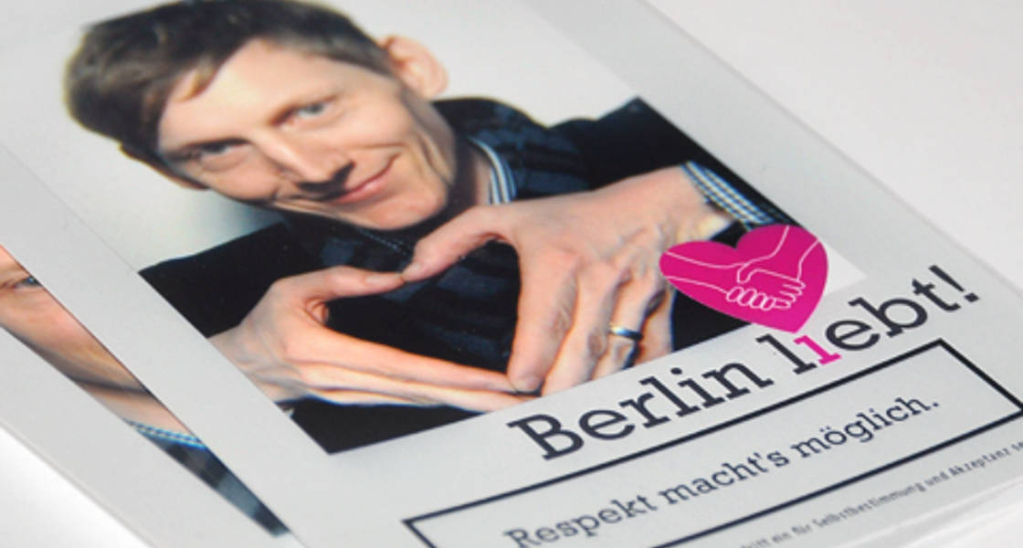 Kampagnenmaterial der Kampagne "Berlin liebt!"